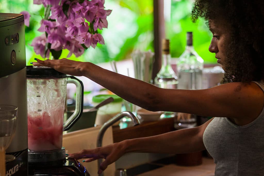 Preparación de bebida tropical